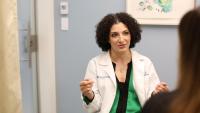 Noelia Zork, MD, with patient